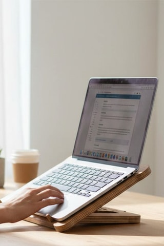 Ahşap 3 Kademeli Laptop Tablet Ve Kitap Standı