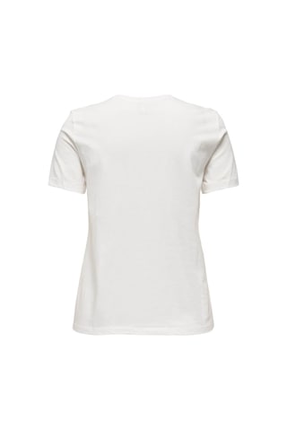 Only Onlenja Lıfe Beyaz Kadın T-shirt 15369258 Beyaz