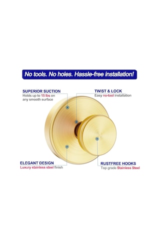 Hfambition Paslanmaz Çelik Banyo Askısı - 4'lü Set, 6.8kg Taşıma Kapasiteli Siyah