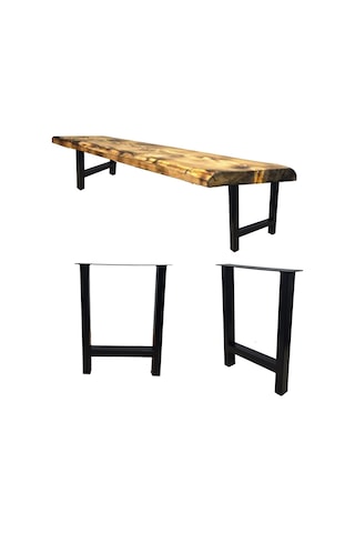 CVTdesign Bank Ayağı Ev Ofis İş Yeri Kütük Orta Sehpa Ayağı Metal Ayak