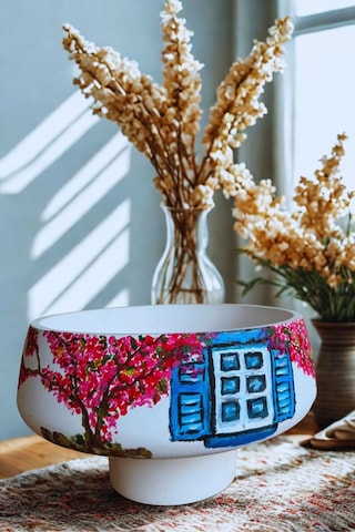 Technow Home 18x5,5cm Dekoratif Orta Sehpa Çok Amaçlı Sunumluk Kase