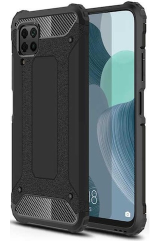 Huawei P40 Lite Kamera Korumali Armor Hybrid Zirh Koruma Kilif 309662812 - Renk-Kampanya / Gold-Ekrani Tam Kaplayan Nano Koruyucu(+35)