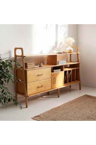 Woodesk Veta, Ahşap, Dolap Ve Konsol, 190x115, Tik Renk