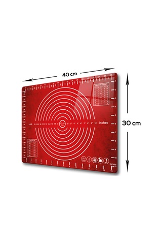 Cam Hamur Açma Matı Kırmızı Doku 30cm X 40cm