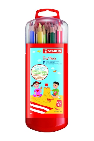 Stabılo Trıo Üçgen Kalın Kuru Boya 15 Renk