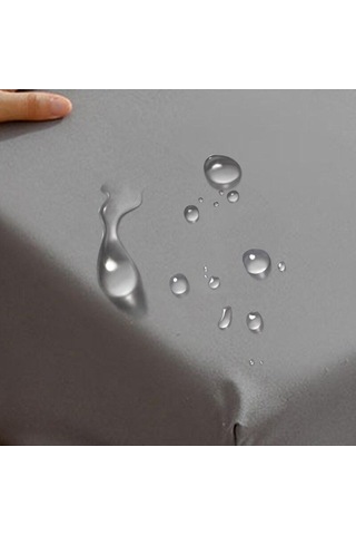 Novahub İdrar Geçirmez Yatak Örtüsü 90x200cm, Su Geçirmez Kaymaz, Nefes Alabilir, Rahat, Yatak Odası İçin Gri Gri