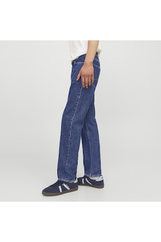 Jack & Jones Erkek Relaxed Fit Yüksek Bel Jean - Chris - 12258101 Blue Denim