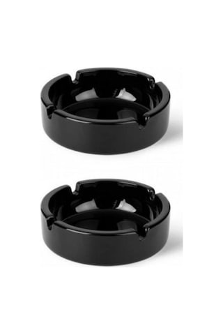 Paşabahçe 54036S Siyah Bistro Küllük 2'Li 10.7 CM