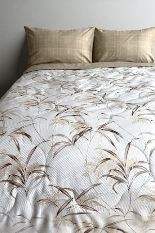 Alla Turca Tek Kişilik Yazlık Uyku Seti Düz Çarşaflı Natura Sütlü Kahve Sütlü Kahverengi