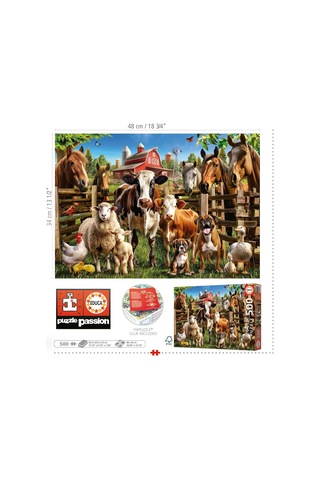 Educa 500 Parça Çiftlik Arkadaşları Hayvan Puzzle - 19905 - Farmyard Buddies
