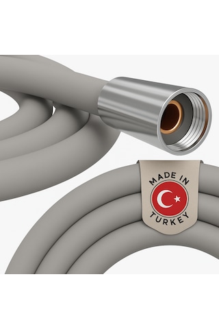 Dayanıklı Gri Silikon Duş Hortumu Kırılma Karşıtı, Esnek, Sızdı
