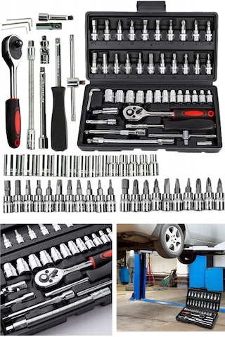 Staxx Power CRV46 46 Parça Otomatik Cırcırlı 1/4" Lokma Takımı