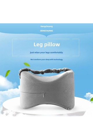 Shineyee Piyasa Ambalajlı Gri Memory Foam Bacak Yastığı - Gebeler İçin Knee & Ayak Desteği, Basınç Azaltıcı, 15-20cm Ayarlanabilir, Yıkama Kolay Gri