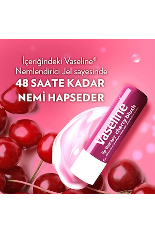 Vaseline Lip Therapy Dudak Bakım Kremi Cherry Blush 4.8 Gr X2