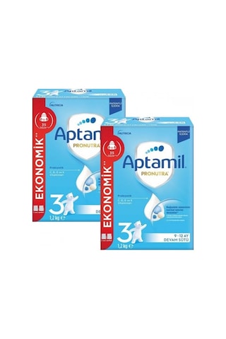 Aptamil 3 Pronutra Devam Sütü 1200 G 9-12 Ay X 2 Adet PKT.APTAMIL.101