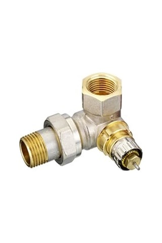 Reglajlı Ön Ayarlı Sol Dik Köşe Termostatik Vana Gövde 013G0234