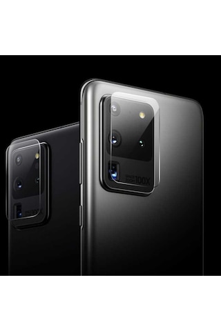 Samsung Galaxy Uyumlu S20 Ultra Kamera Lens Koruyucu Cam Filmi