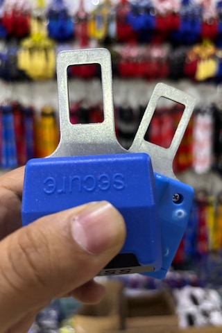 Emniyet Kemeri Uzatıcı Aparat, Evrensel Uyumlu, Mavi Renk