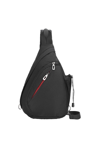 Pratik Ve Şık Çapraz Askılı Spor Çanta - Hafif Ve Fonksiyonel Günlük Kullanım İçin Dijital Depolama Alanı Siyah