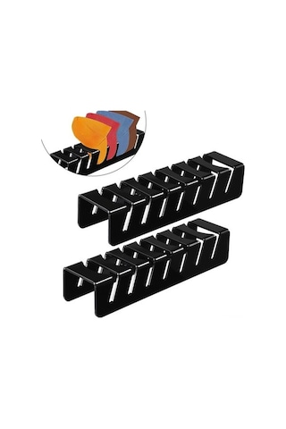 Flybuy Moveevo 14 Kapasiteli Akrilik Şapka Organizatörü, Düzenli Askılı, Siyah, Kullanıma Hazır, Yıkanabilir Siyah