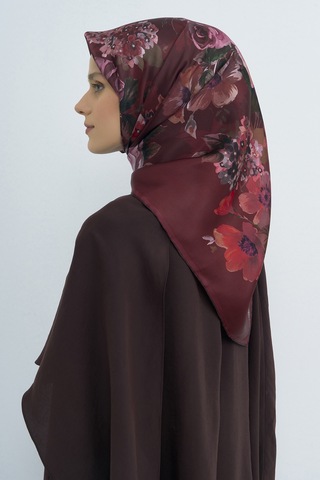 Armine Saf İpek Sura Eşarp-2026 İlkbahar-yaz- 952000d Bordo
