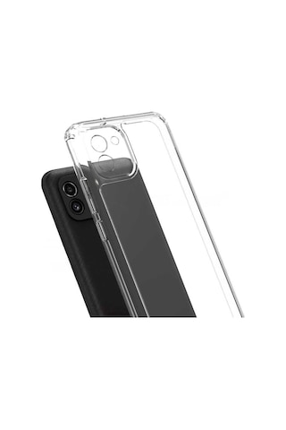 Zore Galaxy Uyumlu A03 Kılıf Msra 2mm Anti Shock Silikon - Renksiz Renksiz
