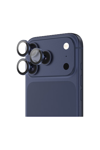 Apple Uyumlu iPhone 17 Pro Dr Safir Kamera Lens Koruyucu Mavi