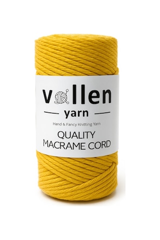 Taranan Makrome Ipi, 3mm Tek Büküm,makrome Örgü İpi, Taranabilir Pamuk Makrome,hardal Sarı Taranan Makrome Ipi, 3mm Tek Büküm,makrome Örgü İpi, Taranabilir Pamuk Makrome,hardal Sarı