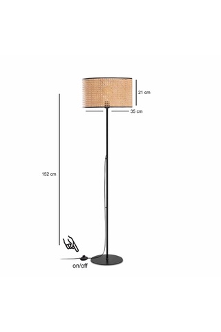 Homing Brooks Metal Gövde Rattan Lambader 241611