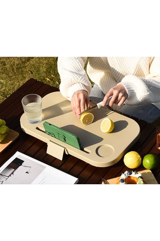 Katlanır Piknik Sepeti Bej