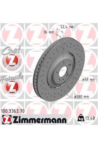 Zımmermann Fren Disk 100.3363.70 4h0615301aa 4h0615301ab 4h0615301ac Zımmermann Fren Disk 100.3363.70 4h0615301aa 4h0615301ab 4h0615301ac