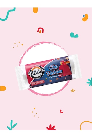 Vindex Mini Boy Çöp Torbası 40 x 47 CM Şeffaf
