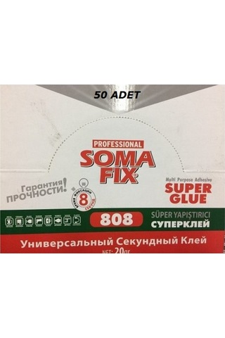 50 Ad 20Gr Somafıx Süper Japon Hızlı Yapıştırıcı Ahşap Cam Metal