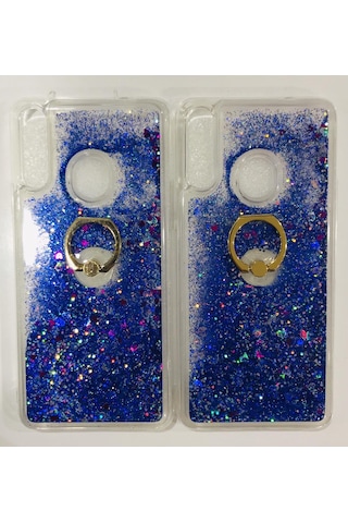 Samsung Uyumlu Galaxy A20S Sulu Simli Yüzüklü Kilif 391435791