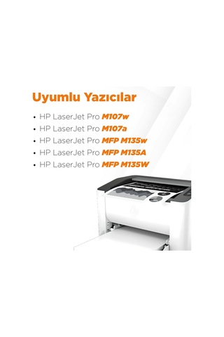 Hp 106a W1106a Uyumlu Toner Çipli 2'li Paket / 107a / 107w / Mfp 135w / Mfp 137fnw