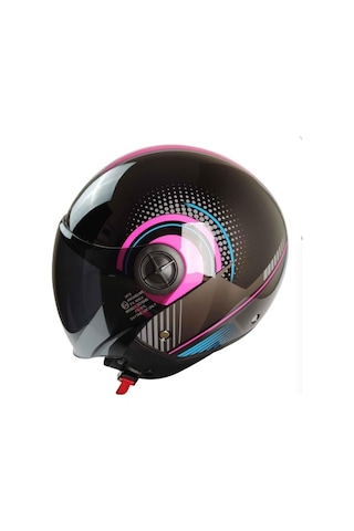 Mts 101 Yazlık Motosiklet Kaskı Pink Woman Renkli