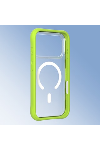 Apple Uyumlu iPhone 17 Pro  Kılıf M-safe Şarj Özellikli Airbagli Youngkit Dynamic 2 Serisi Kapak Yeşil Yeşil