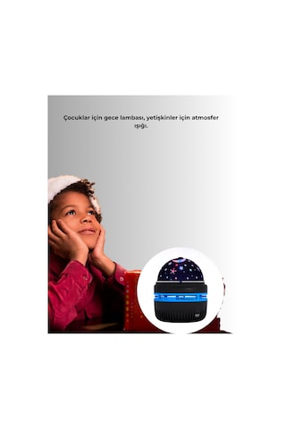 Galaxy Projektörlü Gece Lambası