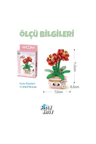 Loz Mikro Blok Serisi Nergis Figürü 430 Parça Oyuncak Yapım Seti Fflz-8841