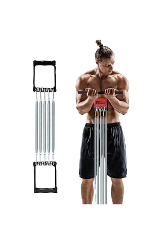 Markafox Çelik Göğüs Yayı Kol Bilek Göğüs Kas Geliştirme Egzersiz Aleti Vücut Geliştirme Seti