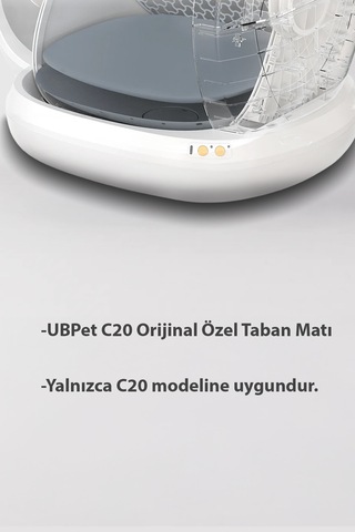 C20 Akıllı Kedi Tuvaleti Uyumlu Silikon Taban Matı Antibakteriyel, Koku Yapmaz, Kolay Temizlik