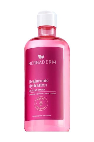 Herbaderm Hyaluronic Hydration Yoğun Nemlendirici Micellar Makyaj Temizleme Suyu 500 ML