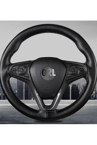 Renault Symbol-3 Uyumlu 2013 Ve Sonrası Direksiyon Kılıfı Noktalı Dikişli Siyah Ipli 38 11cm
