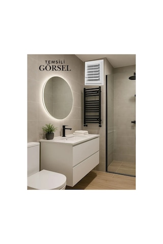 Beyaz 65 X 65 Cm Havalandırma Menfezi Banyo Menfezi Wc Baca Kapağı Tuvalet Menfezi Plastik Panjur