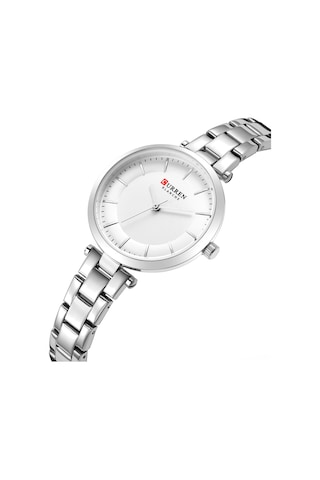 Yunboo Curren Kadın Kol Saati 9054 - Klasik Tasarım, Kuvars Cam, 30m Su Geçirmez, Quartz Hareket, Beyaz Kasa Ve Kordon Çok Renkli