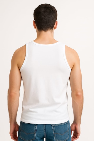 Beyaz Askılı Erkek Atlet 3 Adet %100 Pamuk Beyaz