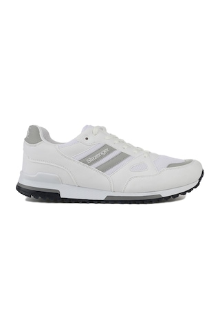 Slazenger Maroon I Büyük Beden Sneaker Erkek Ayakkabı Beyaz /