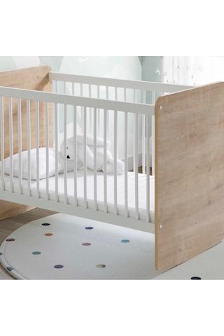 Babywhen Pratik Kademeli Sallanır Beşik 60x120 Ahşap