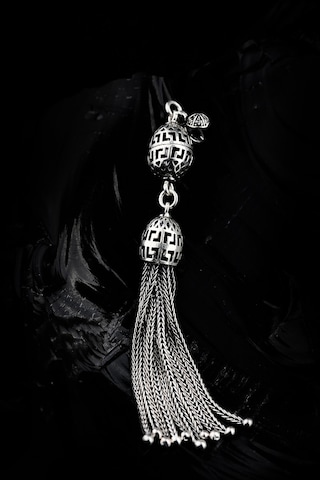 Encili Silver 925 Ayar Gümüş Sallantılı Tesbih Püskülü