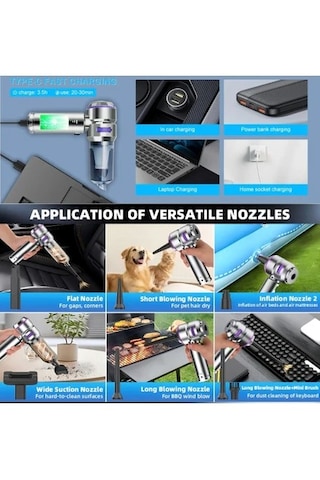 Castu Cs59 Plus Max 17000 Pa 100 Watt Şarjlı Süpürge